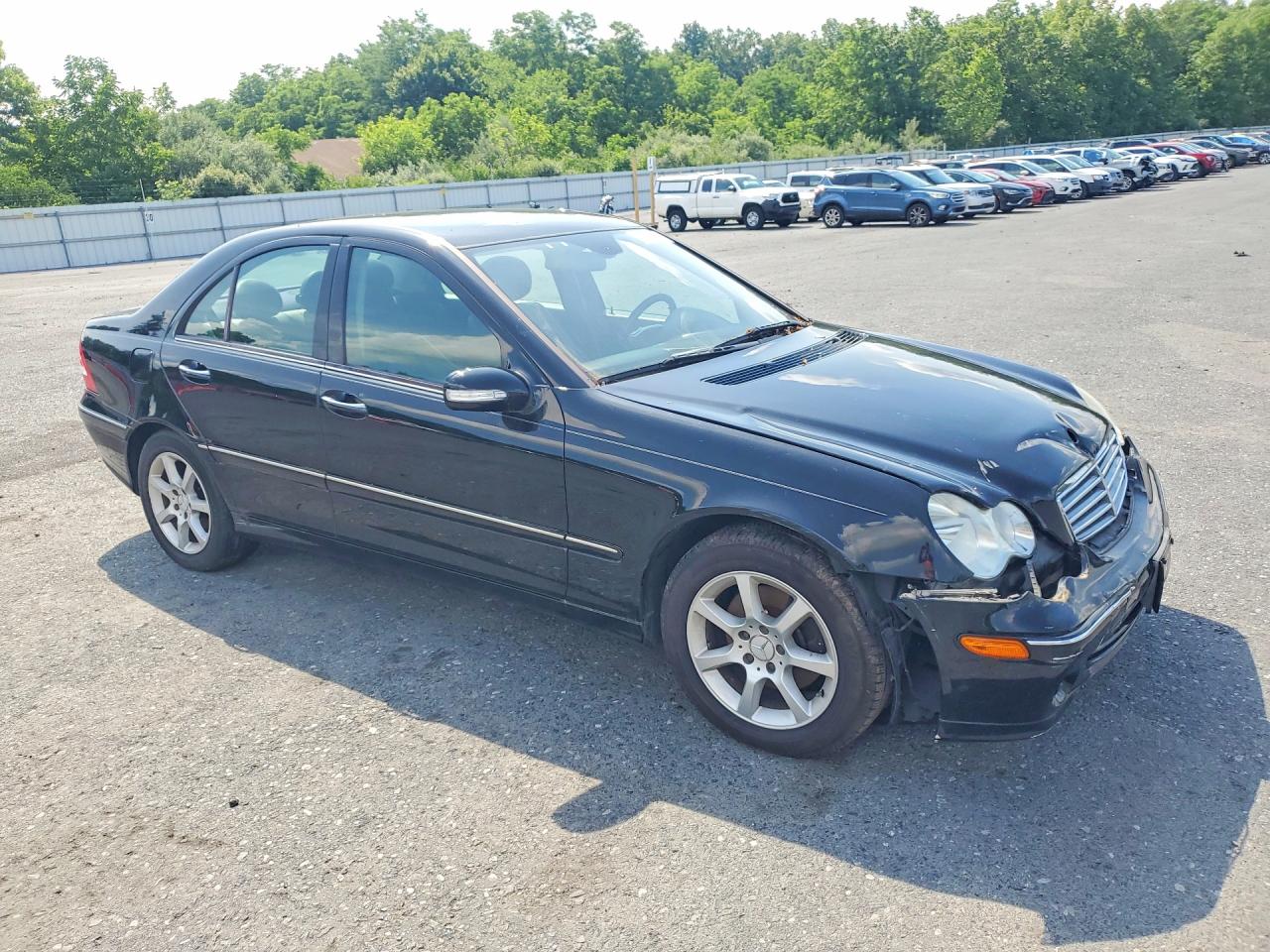 2007 Mercedes-benz C 280 4matic Black vin: WDBRF92H07F864940