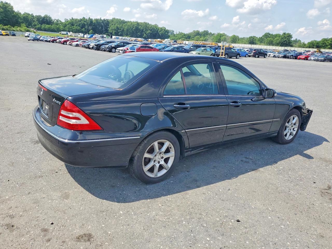 2007 Mercedes-benz C 280 4matic Black vin: WDBRF92H07F864940