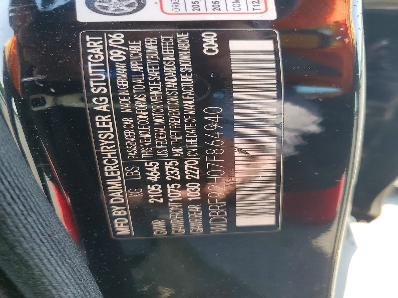 2007 Mercedes-benz C 280 4matic Black vin: WDBRF92H07F864940