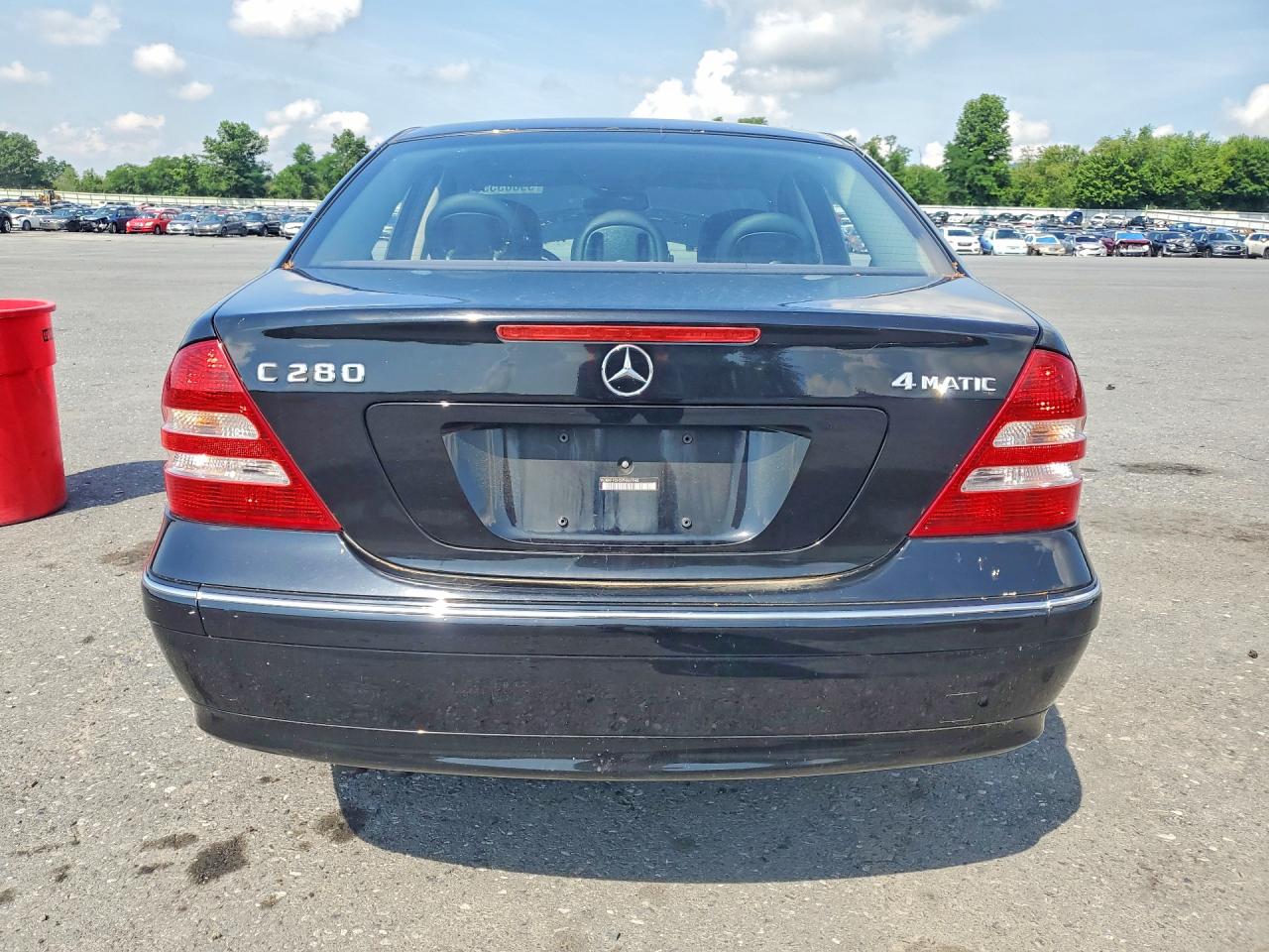 2007 Mercedes-benz C 280 4matic Black vin: WDBRF92H07F864940