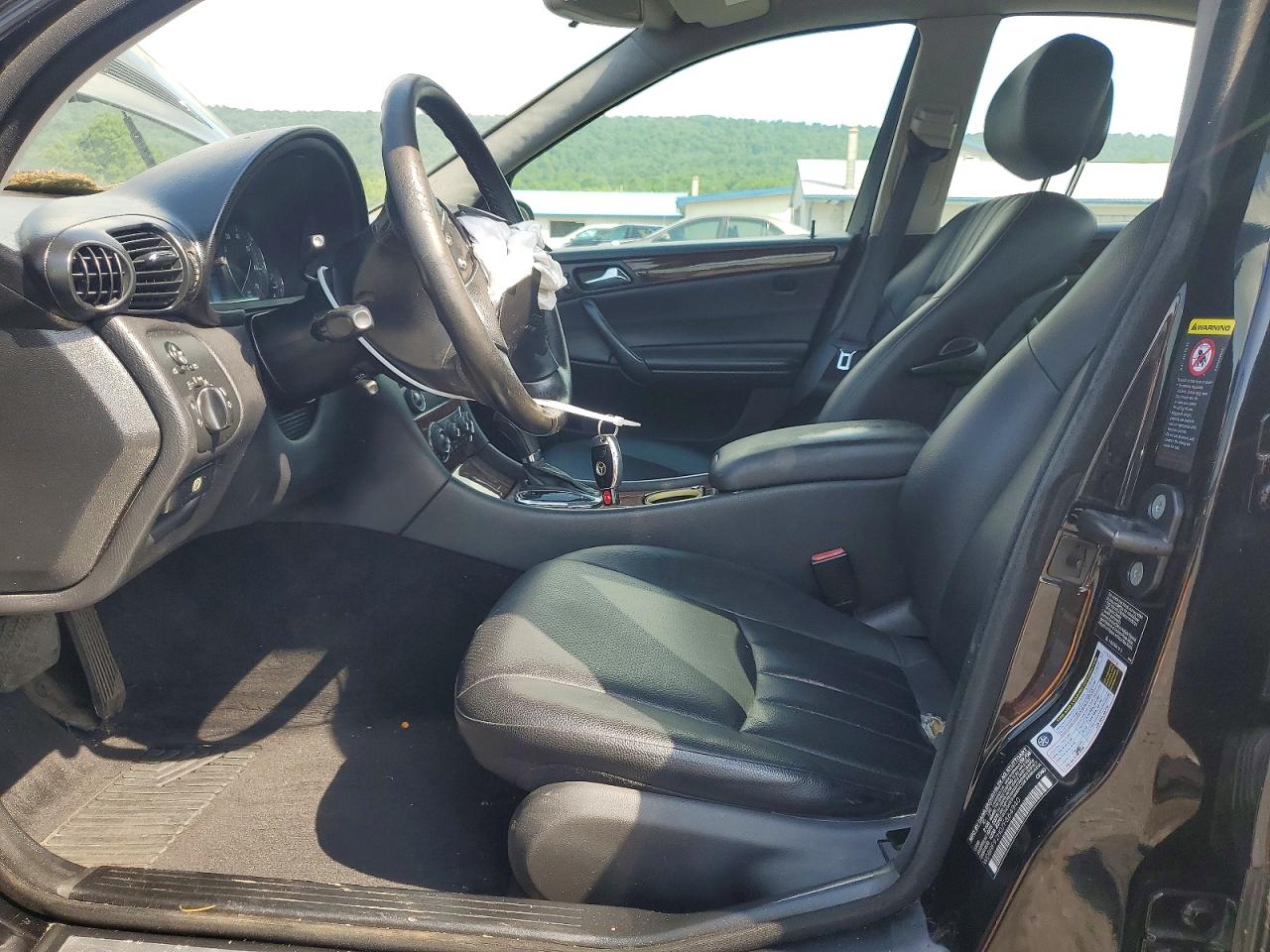 2007 Mercedes-benz C 280 4matic Black vin: WDBRF92H07F864940