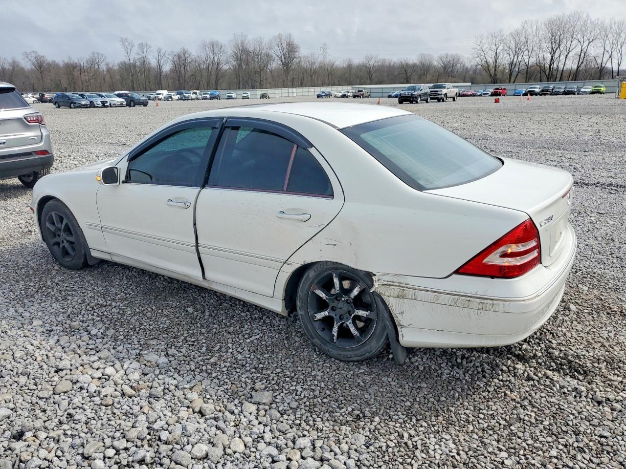 2007 Mercedes-benz C 280 4matic Белый vin: WDBRF92H07F906314