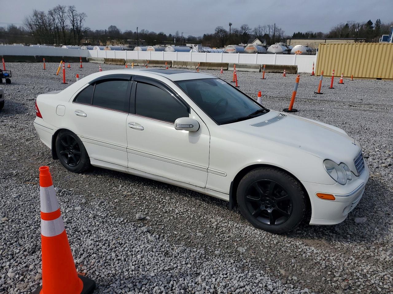 2007 Mercedes-benz C 280 4matic Белый vin: WDBRF92H07F906314