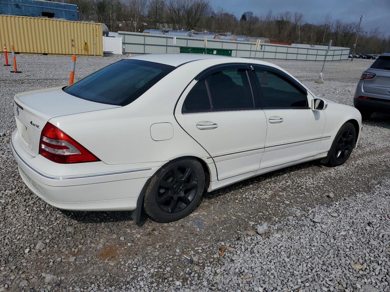 2007 Mercedes-benz C 280 4matic Белый vin: WDBRF92H07F906314