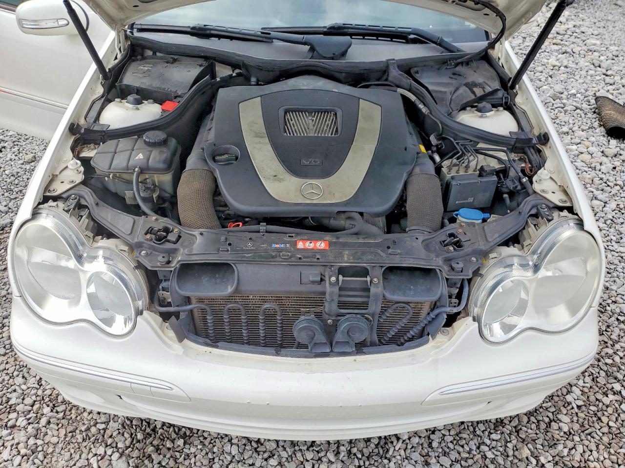 2007 Mercedes-benz C 280 4matic Белый vin: WDBRF92H07F906314
