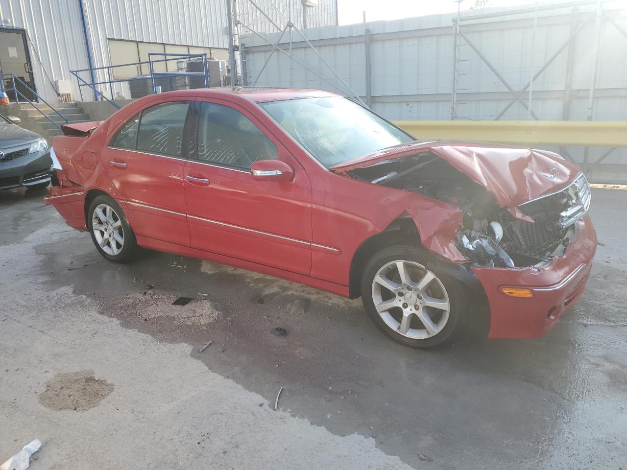 2007 Mercedes-benz C 280 4matic Красный vin: WDBRF92H07F924540