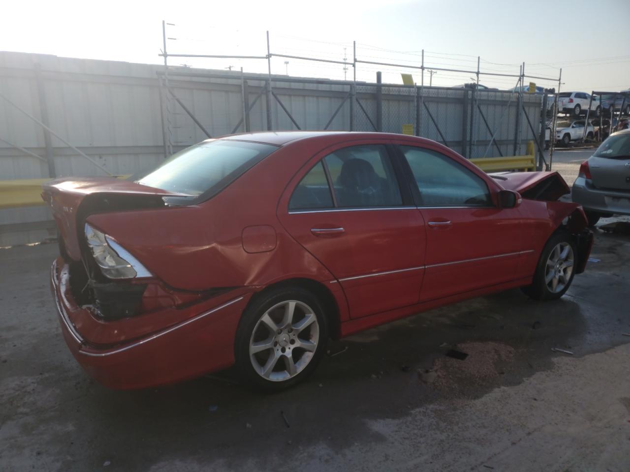 2007 Mercedes-benz C 280 4matic Красный vin: WDBRF92H07F924540