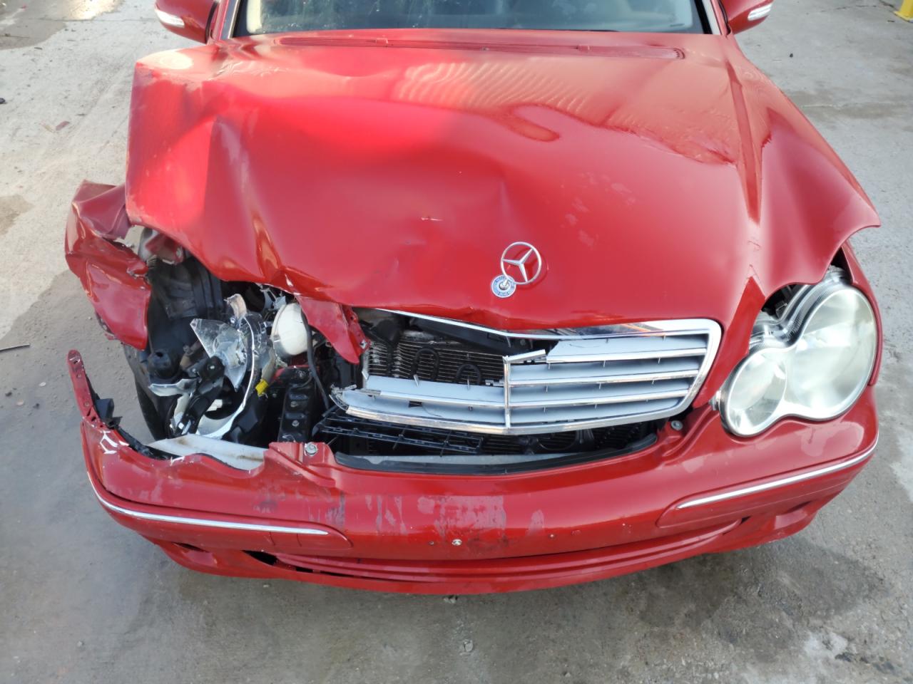 2007 Mercedes-benz C 280 4matic Красный vin: WDBRF92H07F924540