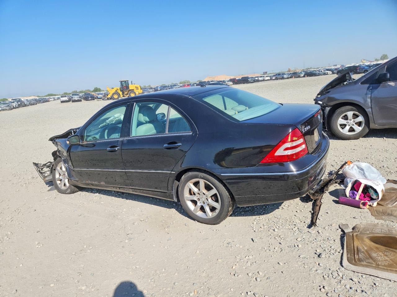 2007 Mercedes-benz C 280 4matic Black vin: WDBRF92H17F887627
