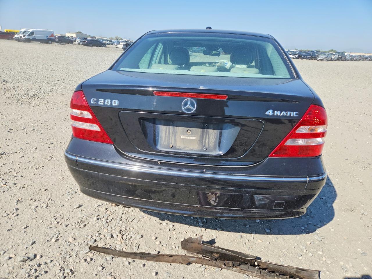 2007 Mercedes-benz C 280 4matic Black vin: WDBRF92H17F887627