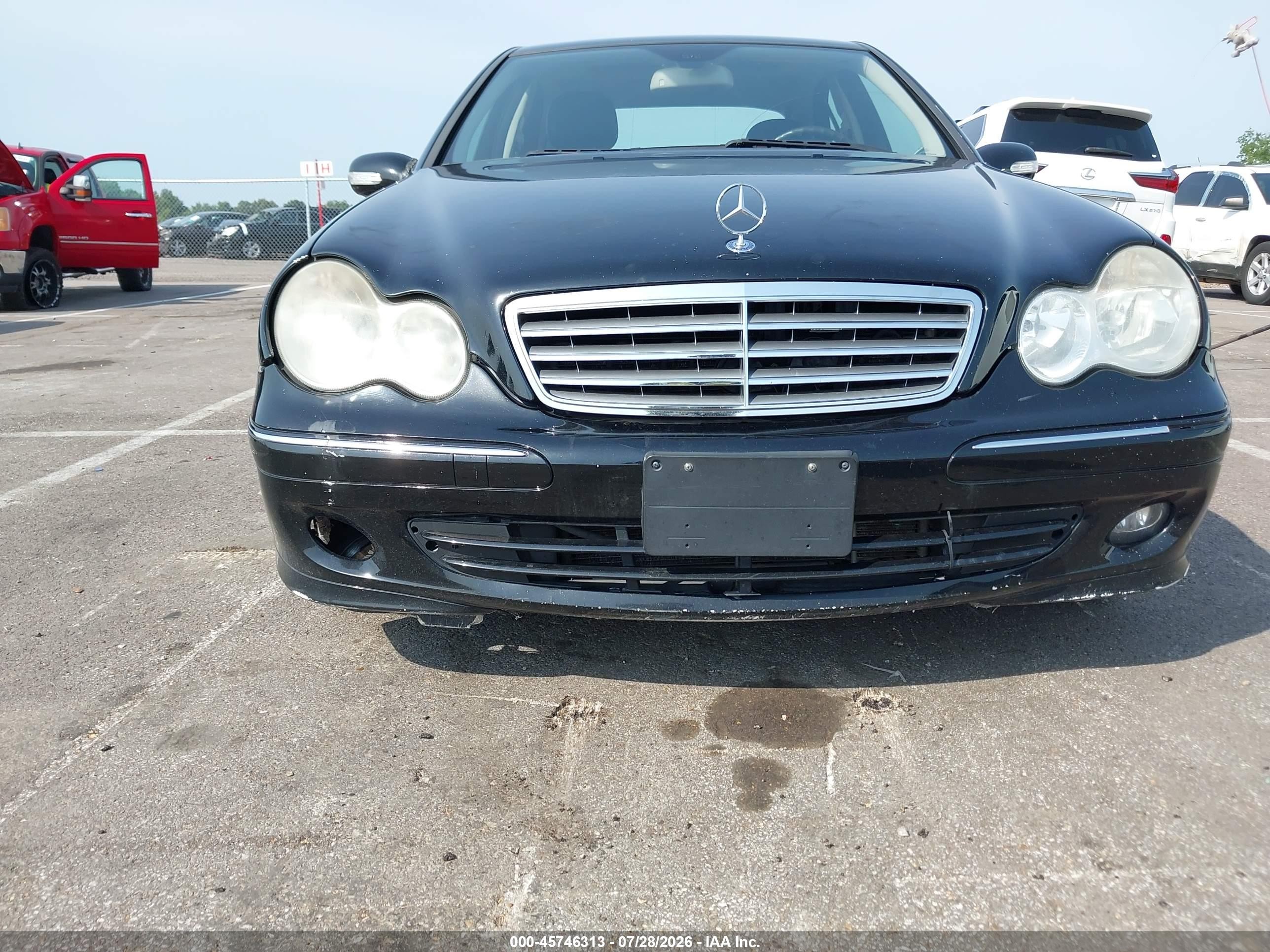 2007 Mercedes-benz C 280 Luxury 4matic Black vin: WDBRF92H17F891676