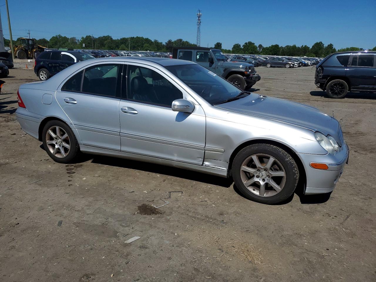 2007 Mercedes-benz C 280 4matic Серебряный vin: WDBRF92H17F896649