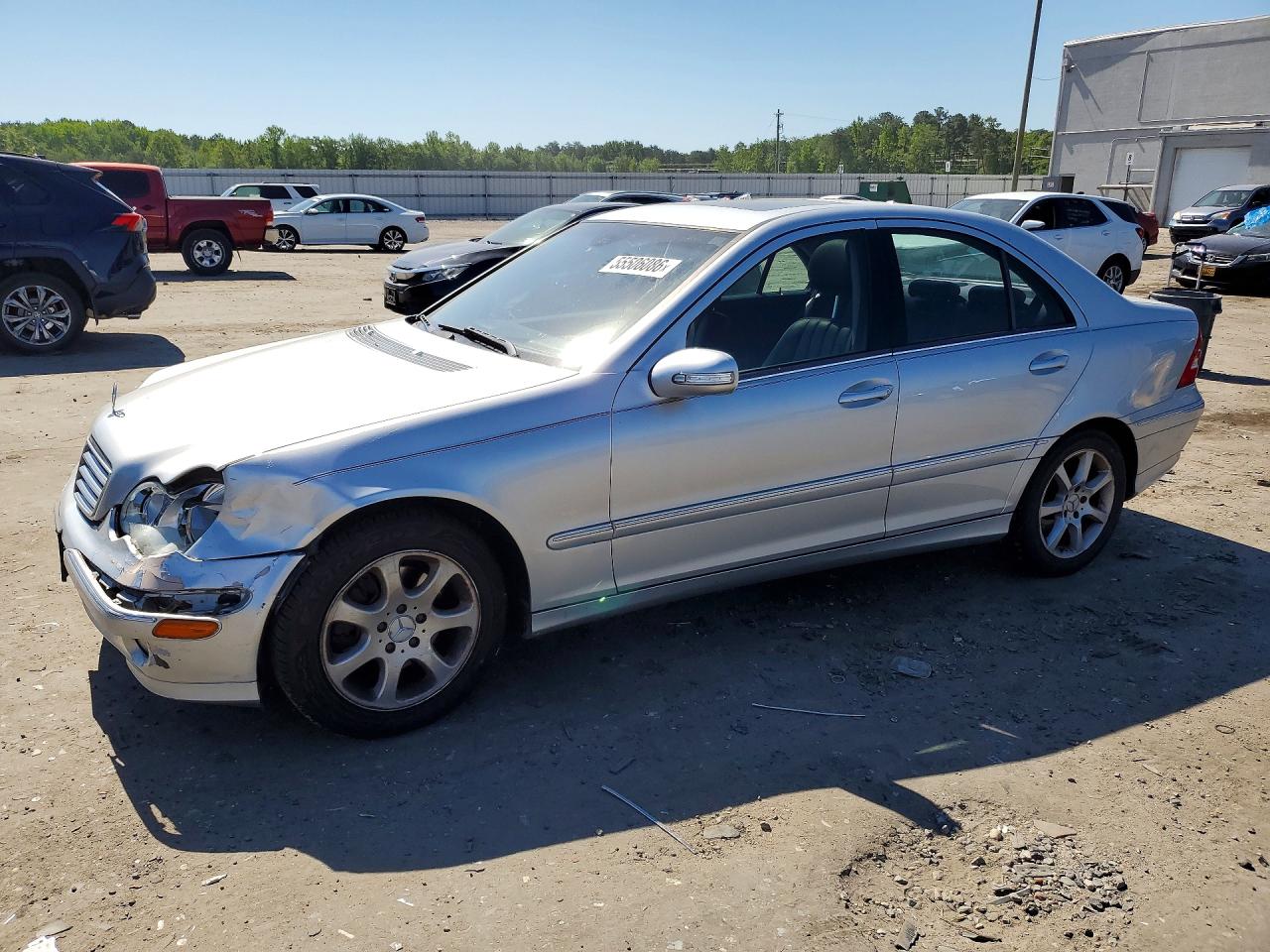 2007 Mercedes-benz C 280 4matic Серебряный vin: WDBRF92H17F896649