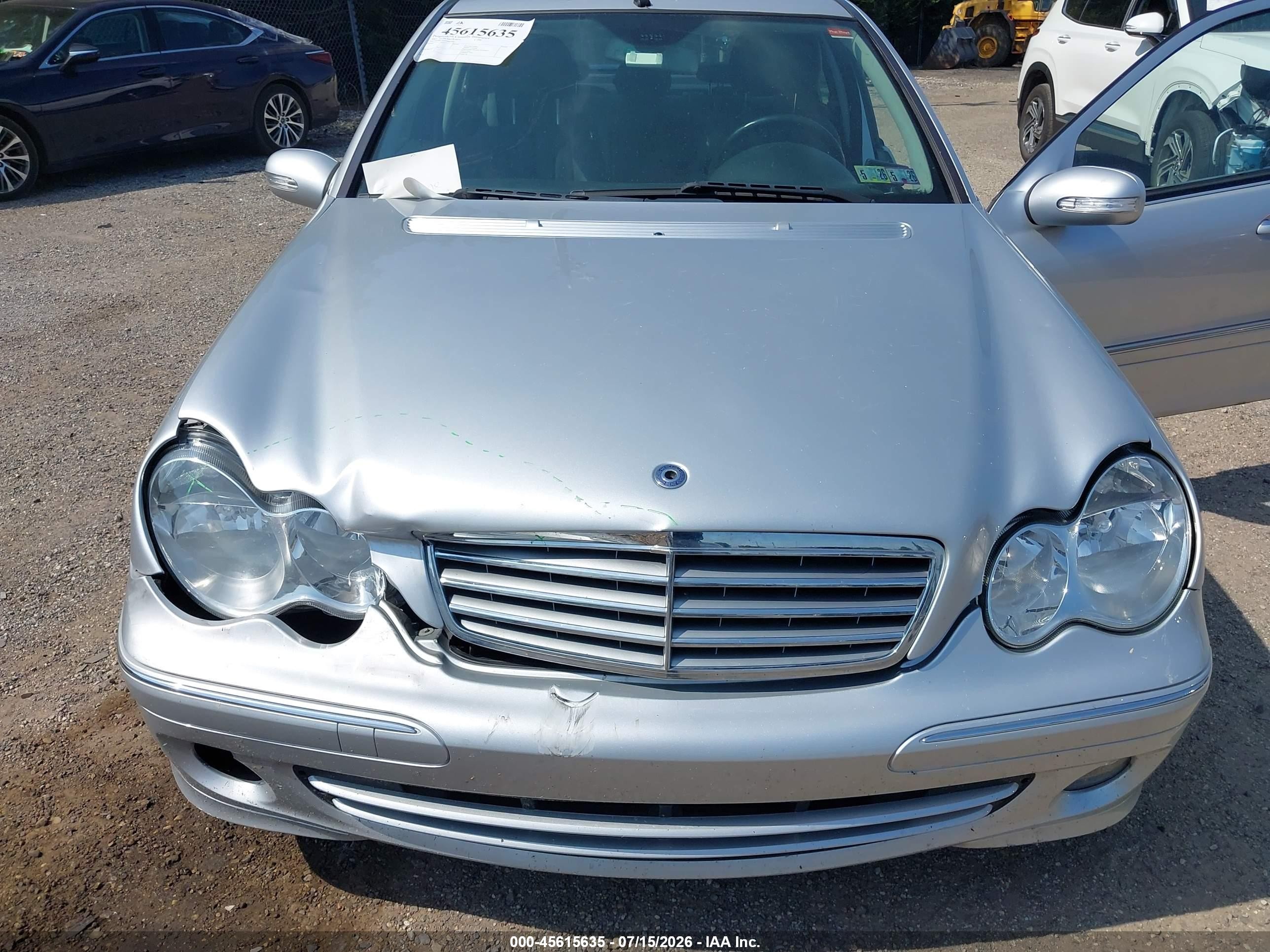 2007 Mercedes-benz C 280 Luxury 4matic Silver vin: WDBRF92H17F896862