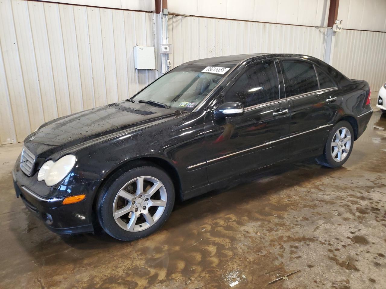 2007 Mercedes-benz C 280 4matic Черный vin: WDBRF92H17F920979