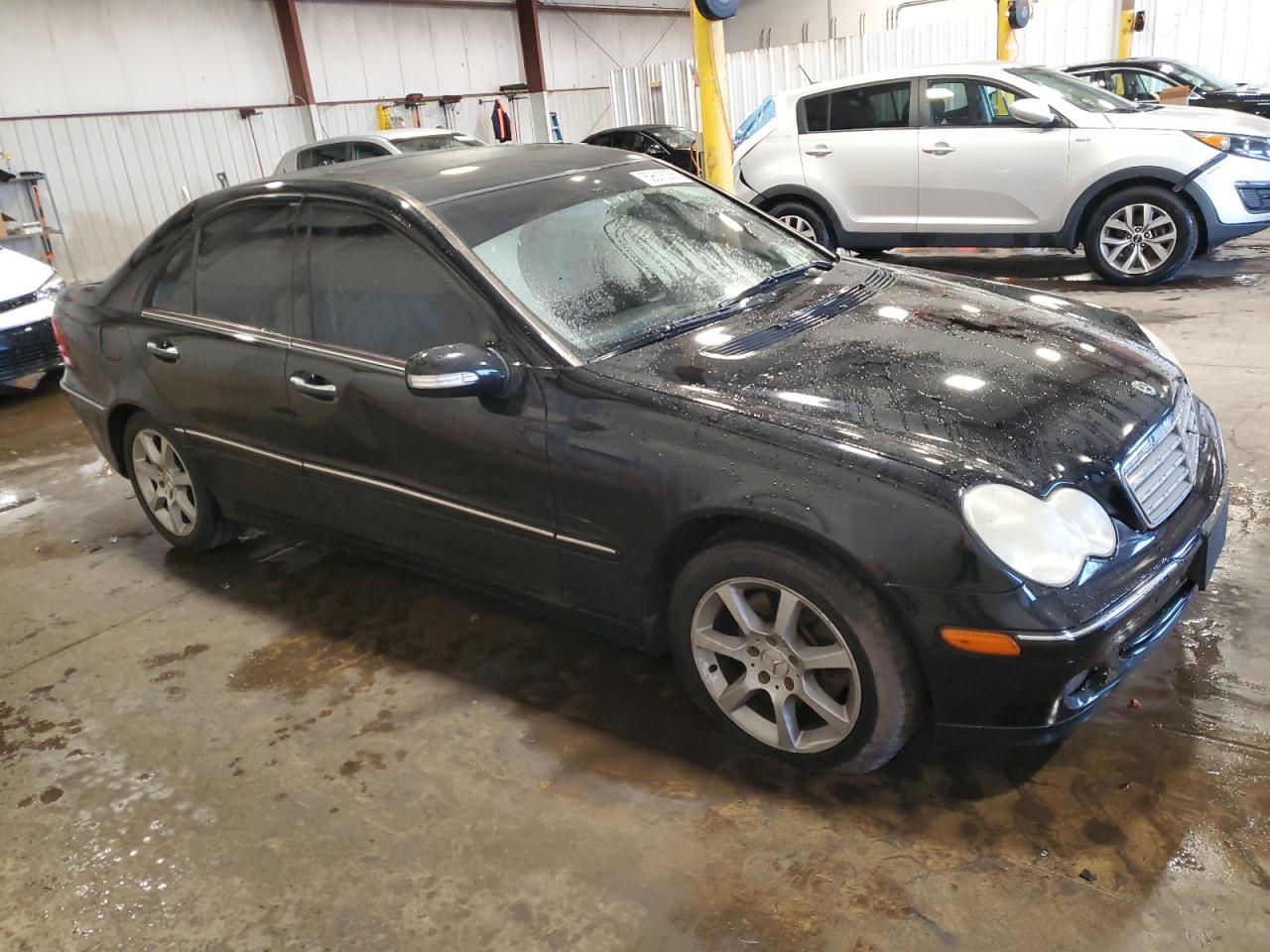 2007 Mercedes-benz C 280 4matic Черный vin: WDBRF92H17F920979