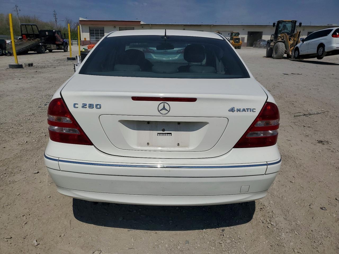 2006 Mercedes-benz C 280 4matic White vin: WDBRF92H26F776132