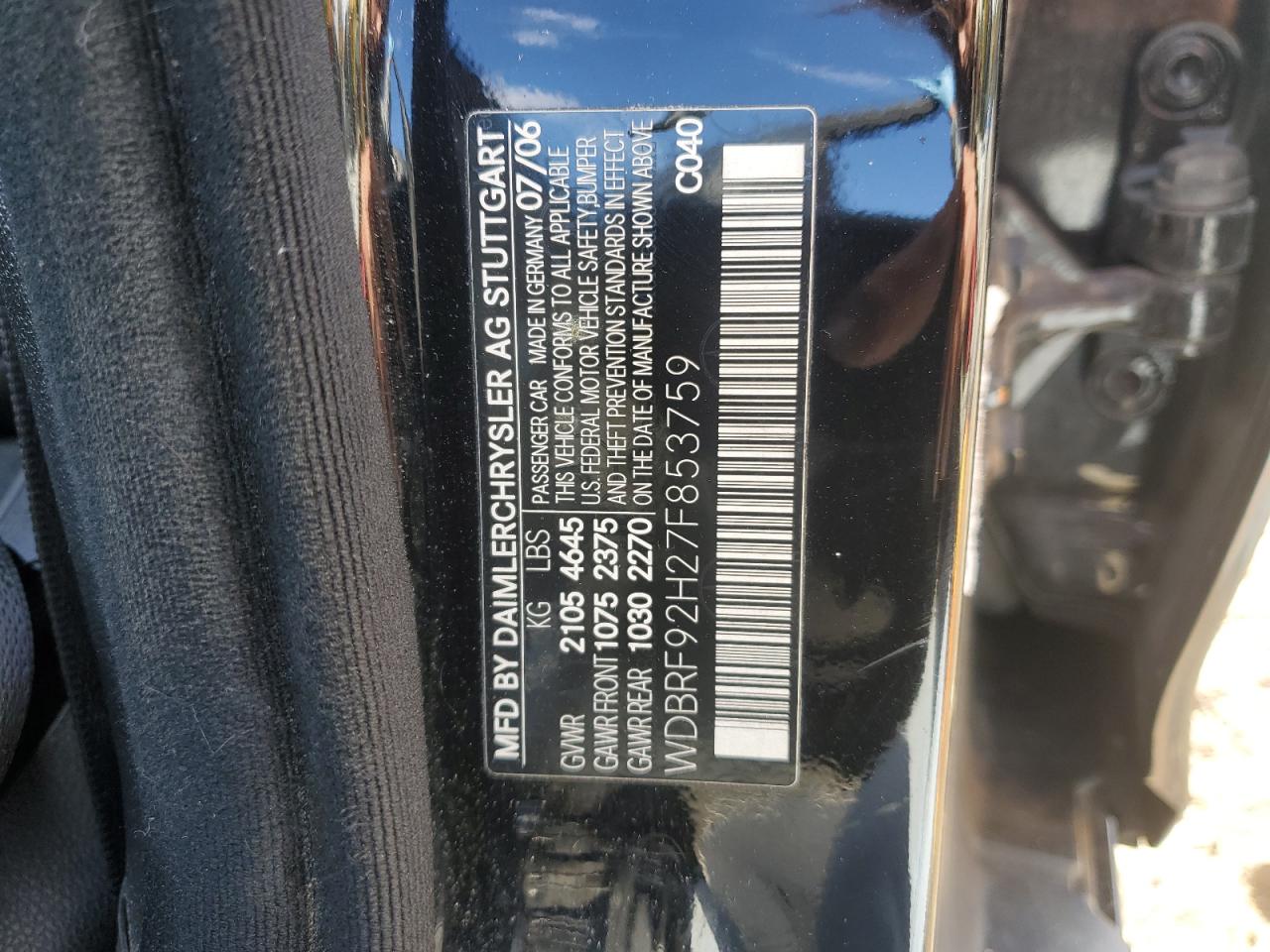 2007 Mercedes-benz C 280 4matic Black vin: WDBRF92H27F853759