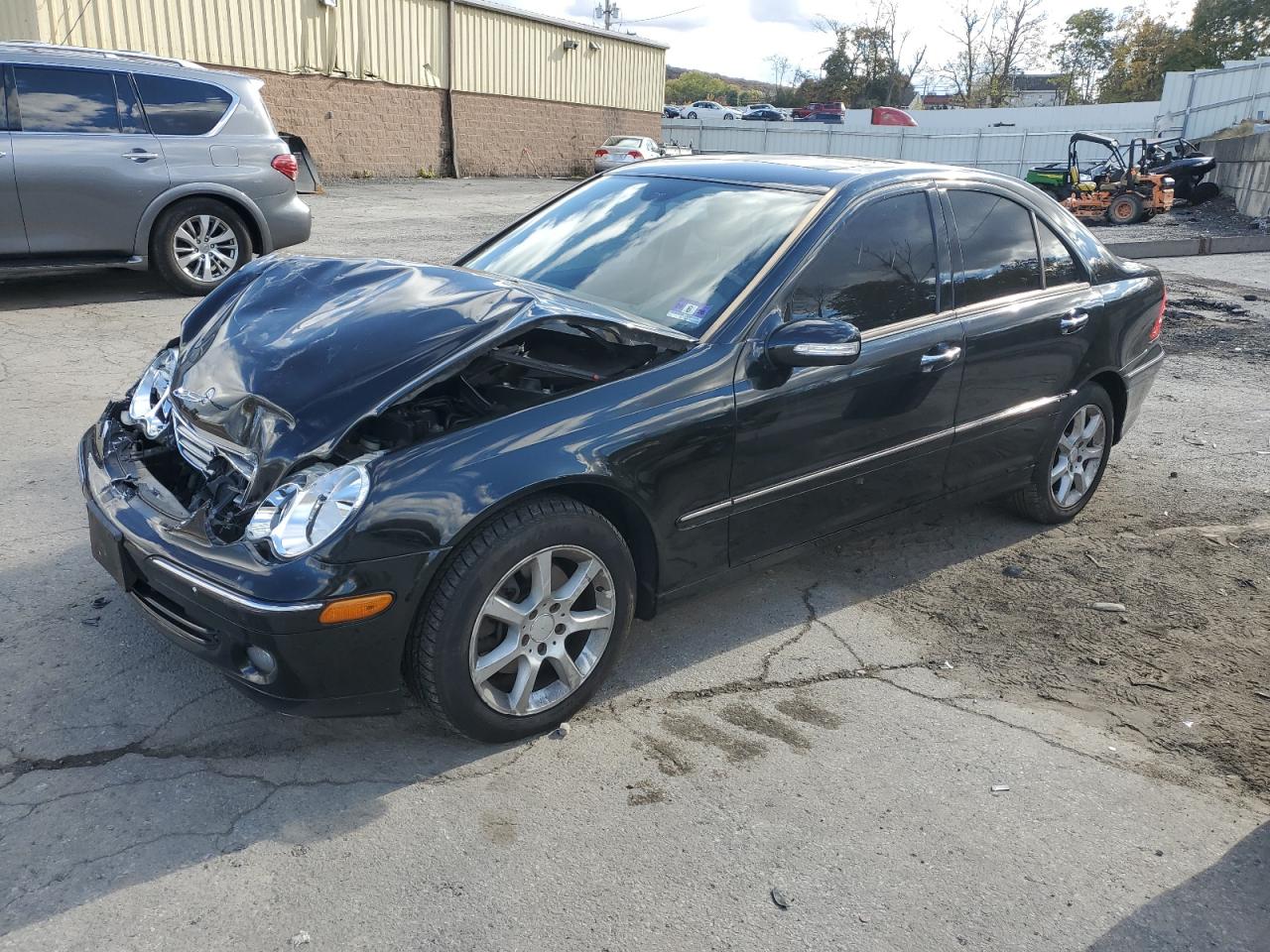 2007 Mercedes-benz C 280 4matic Black vin: WDBRF92H27F853759