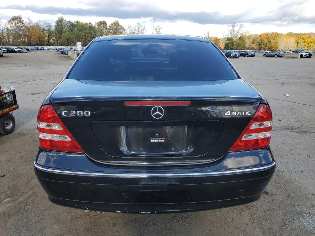 2007 Mercedes-benz C 280 4matic Black vin: WDBRF92H27F853759