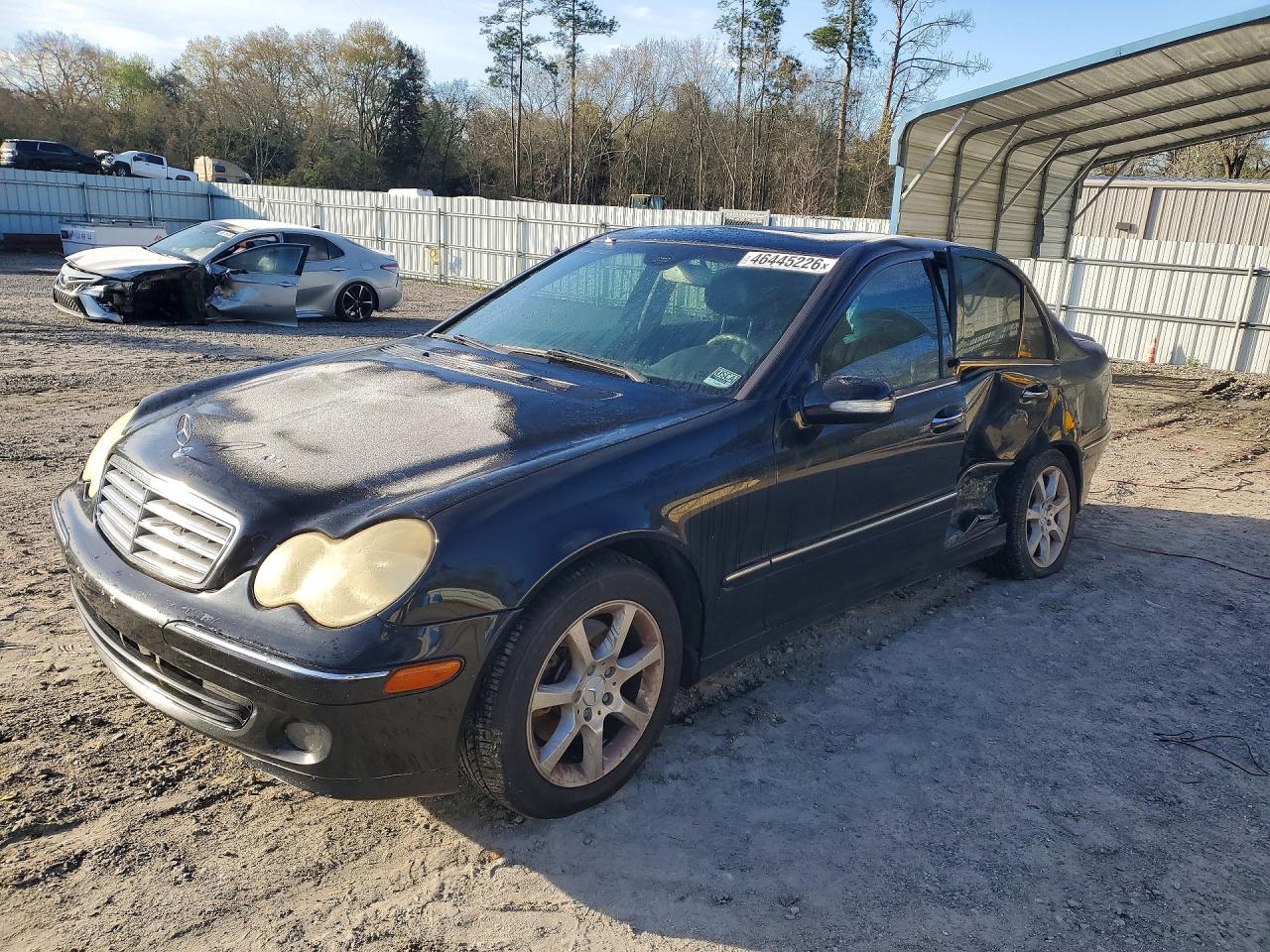 2007 Mercedes-benz C 280 4matic Black vin: WDBRF92H27F889628