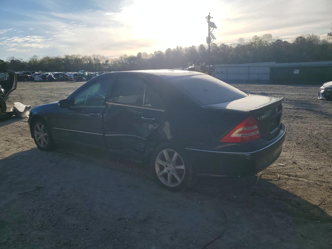2007 Mercedes-benz C 280 4matic Black vin: WDBRF92H27F889628