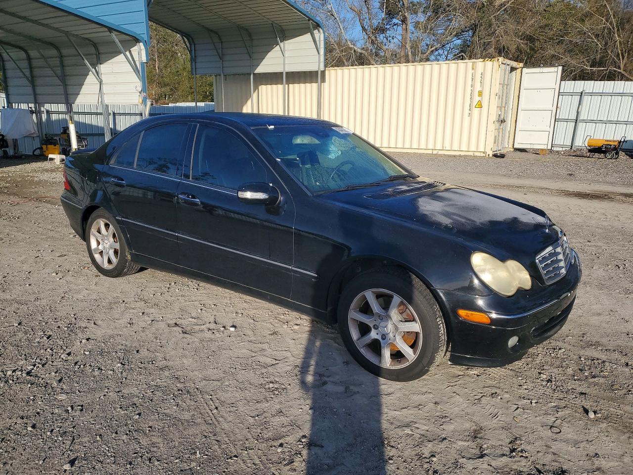 2007 Mercedes-benz C 280 4matic Black vin: WDBRF92H27F889628