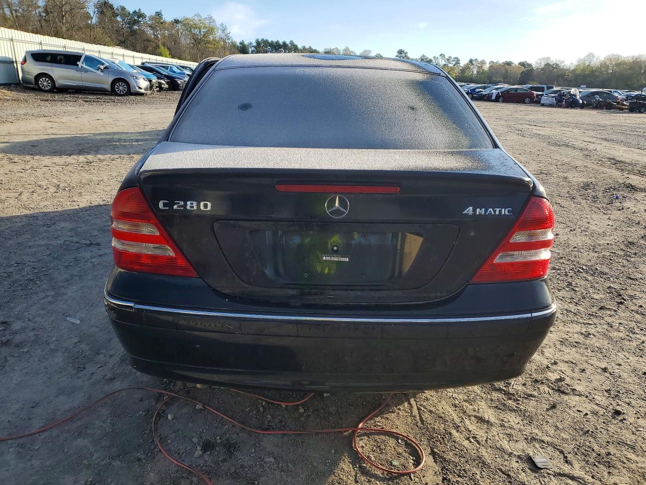 2007 Mercedes-benz C 280 4matic Black vin: WDBRF92H27F889628