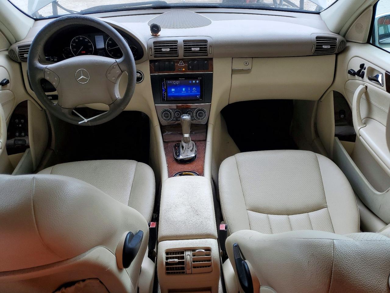 2007 Mercedes-benz C 280 4matic White vin: WDBRF92H27F898135