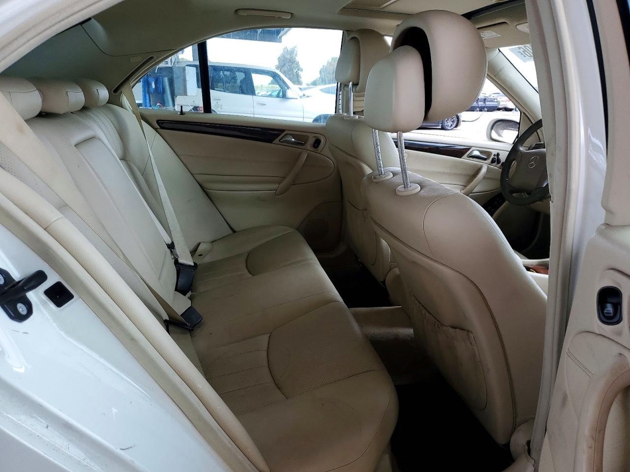 2007 Mercedes-benz C 280 4matic White vin: WDBRF92H27F898135