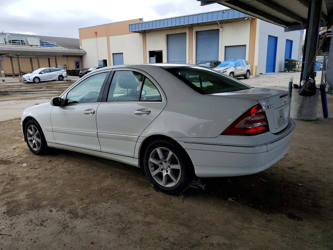 2007 Mercedes-benz C 280 4matic White vin: WDBRF92H27F898135
