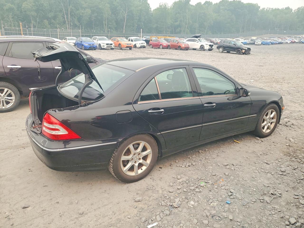 2007 Mercedes-benz C 280 4matic Черный vin: WDBRF92H27F901101