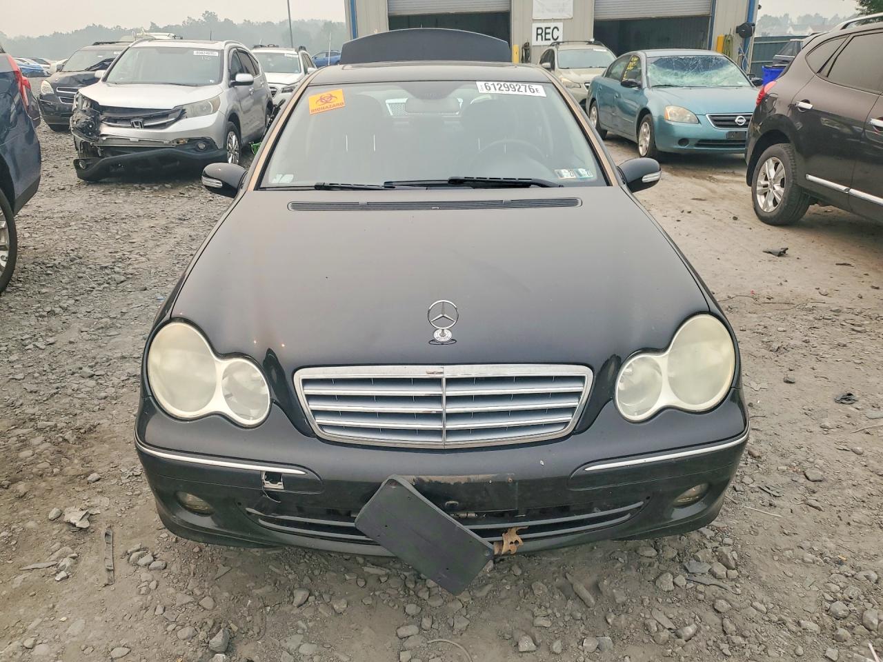 2007 Mercedes-benz C 280 4matic Черный vin: WDBRF92H27F901101
