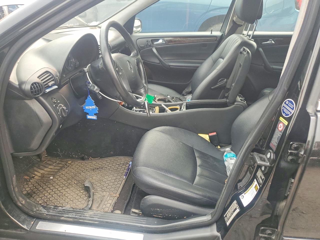 2007 Mercedes-benz C 280 4matic Черный vin: WDBRF92H27F901101