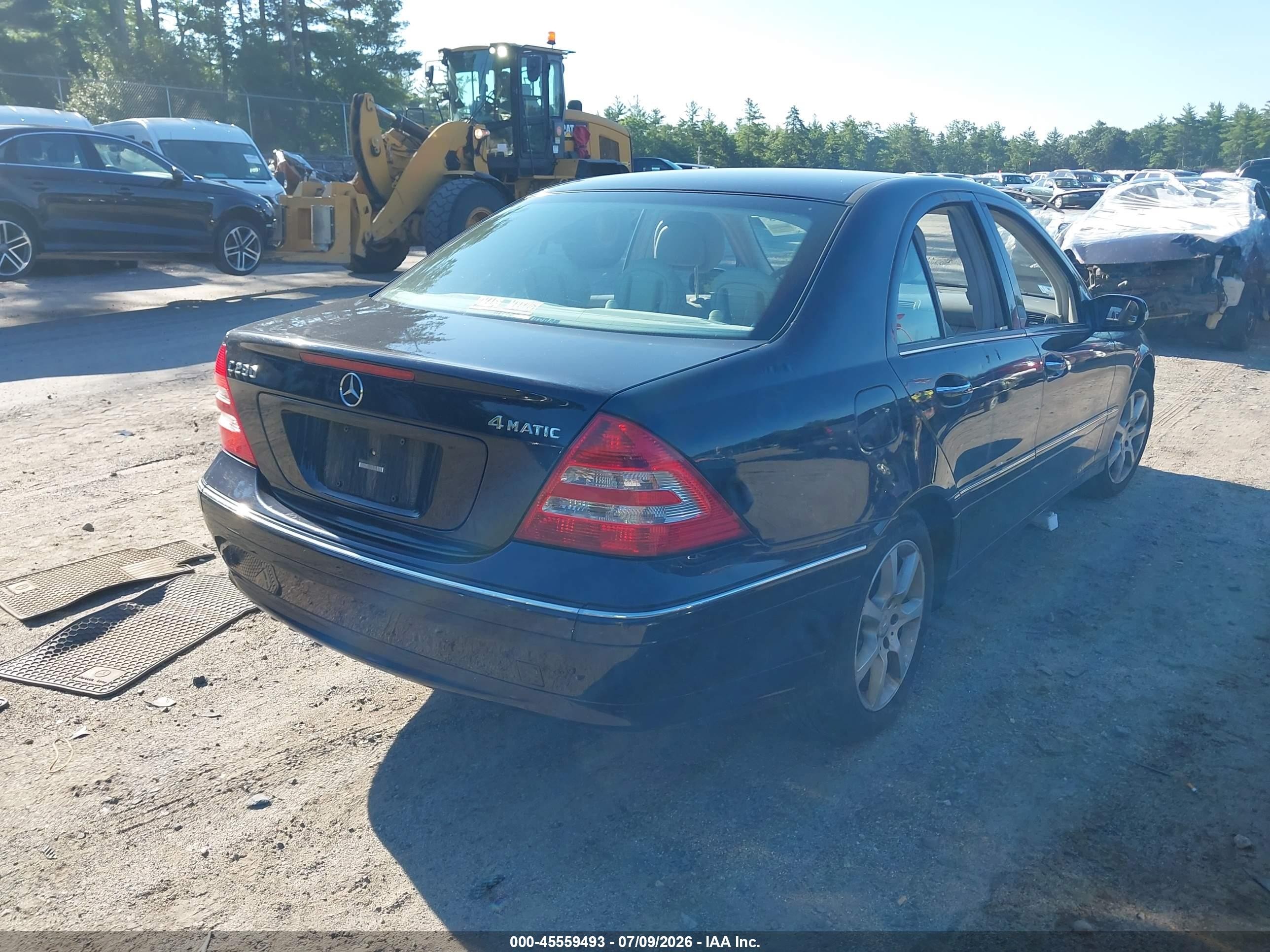 2007 Mercedes-benz C 280 Luxury 4matic Blue vin: WDBRF92H27F903091