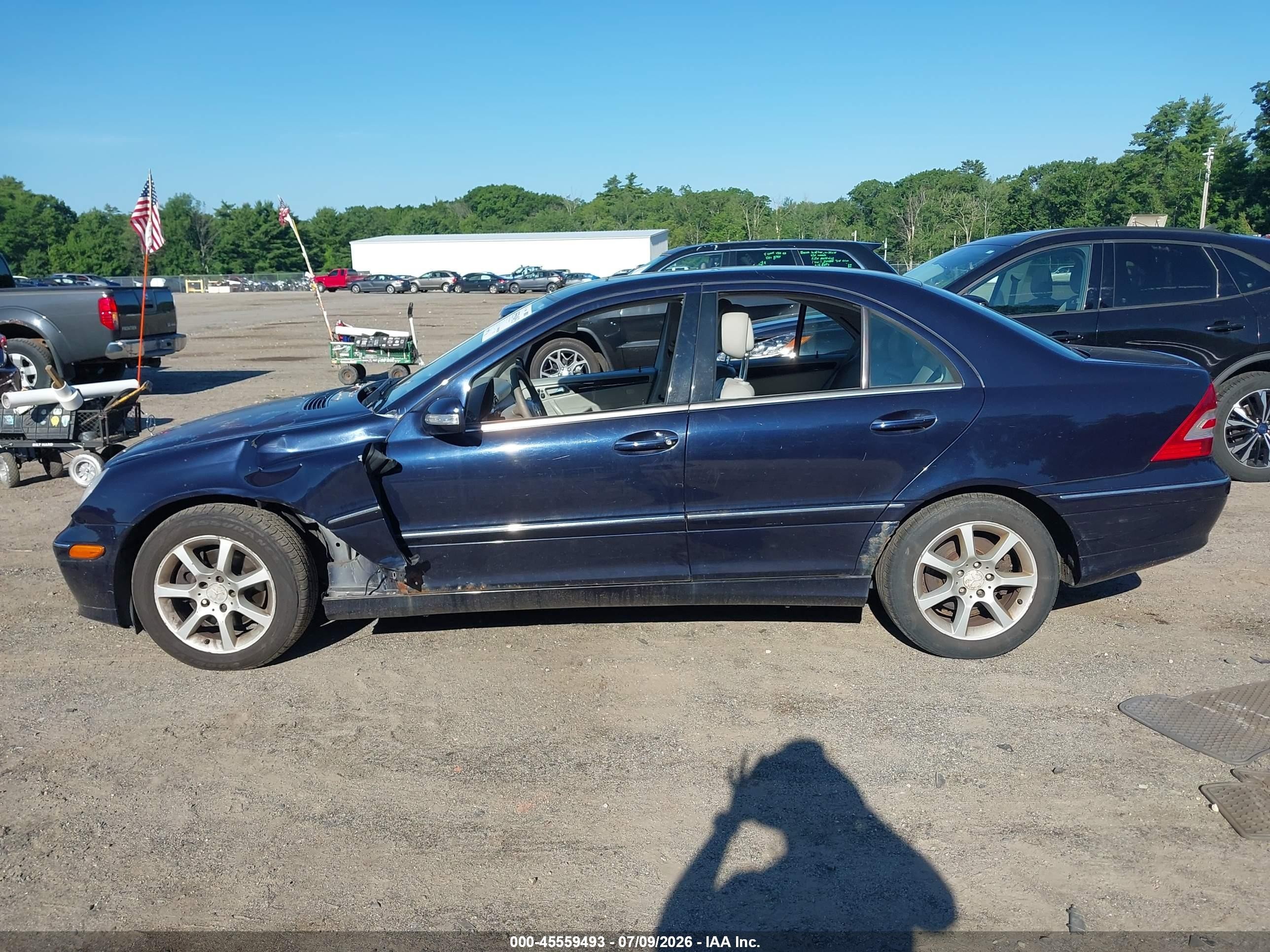 2007 Mercedes-benz C 280 Luxury 4matic Blue vin: WDBRF92H27F903091