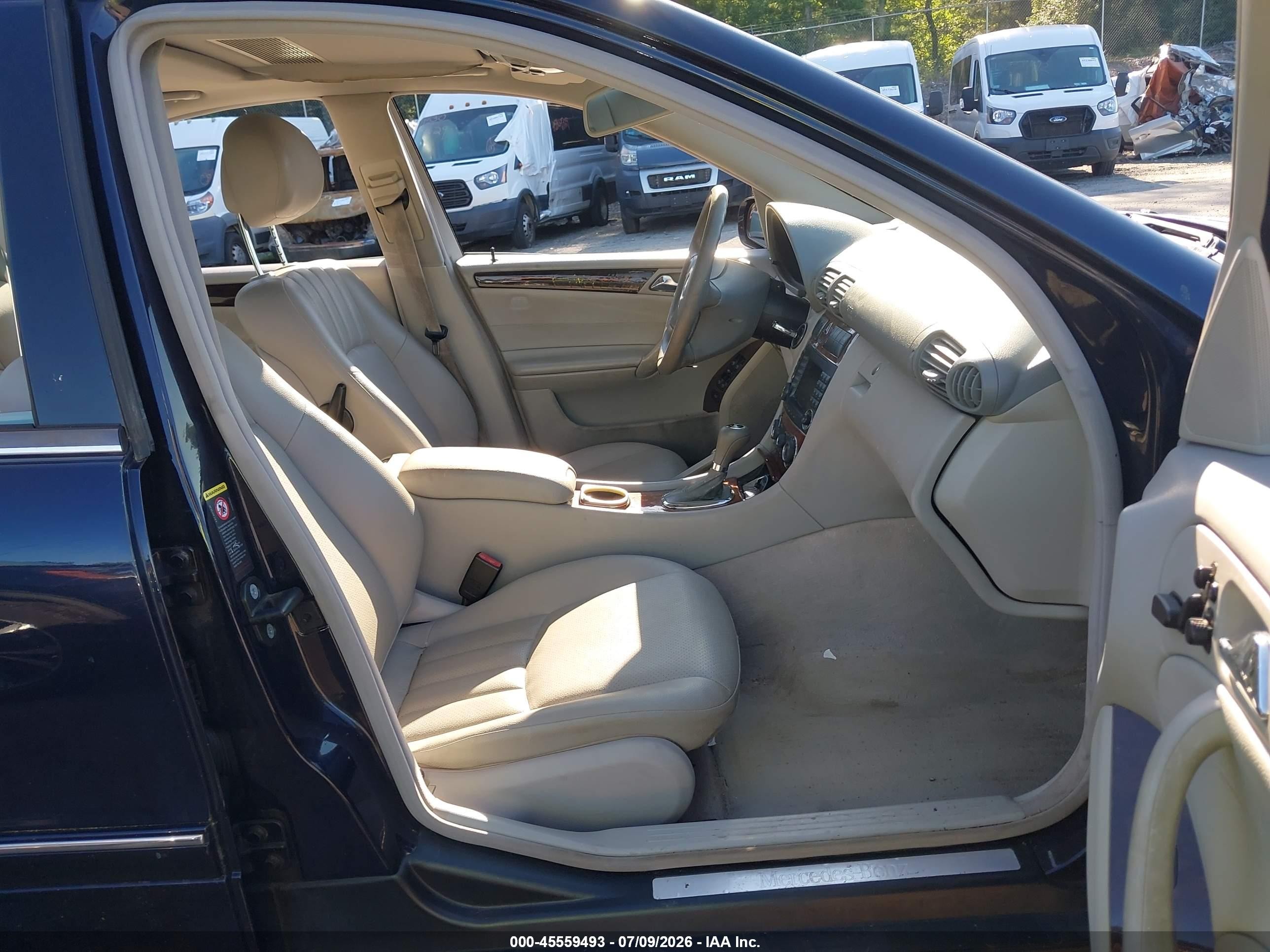 2007 Mercedes-benz C 280 Luxury 4matic Blue vin: WDBRF92H27F903091