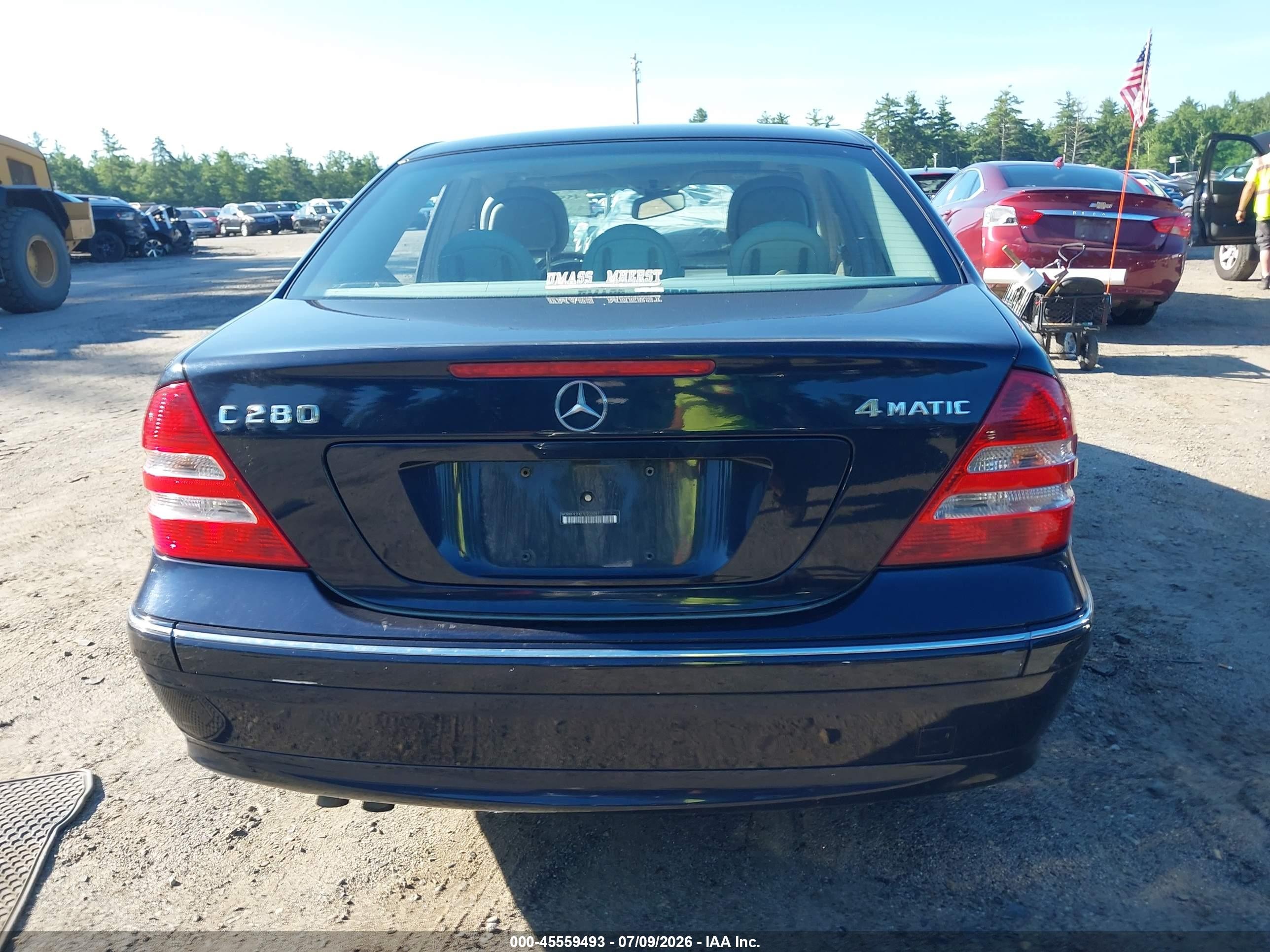 2007 Mercedes-benz C 280 Luxury 4matic Blue vin: WDBRF92H27F903091