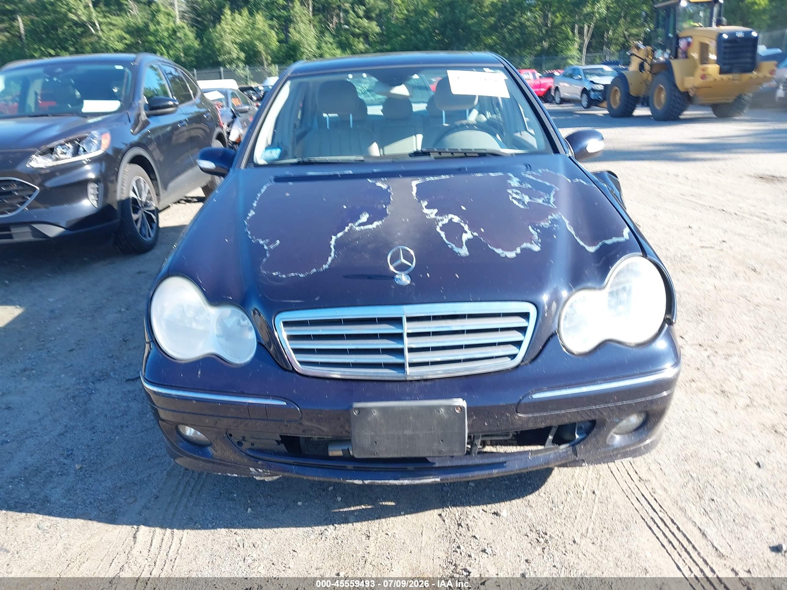 2007 Mercedes-benz C 280 Luxury 4matic Blue vin: WDBRF92H27F903091
