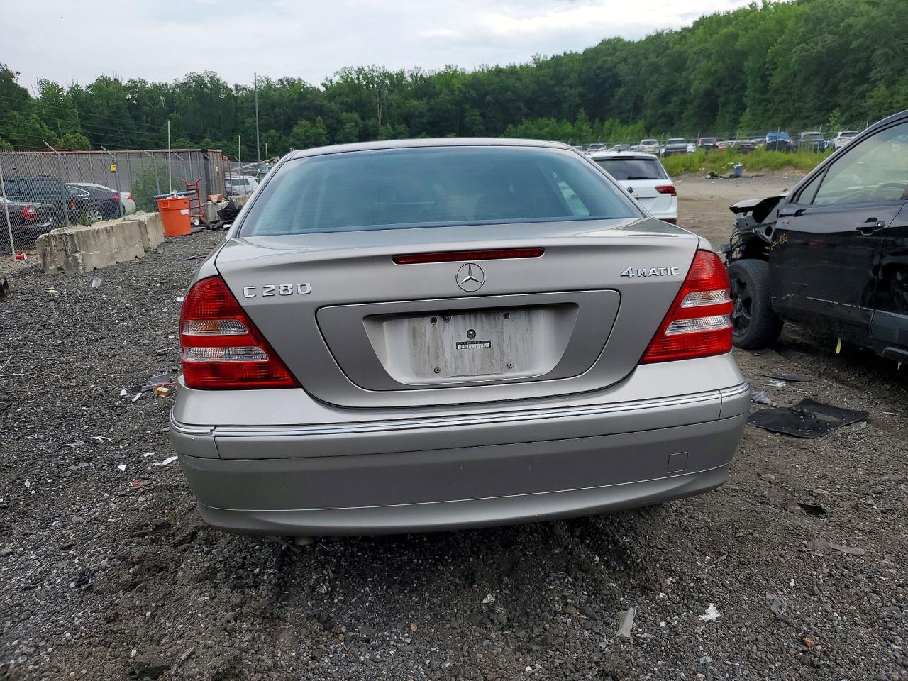 2007 Mercedes-benz C 280 4matic Silver vin: WDBRF92H27F927889
