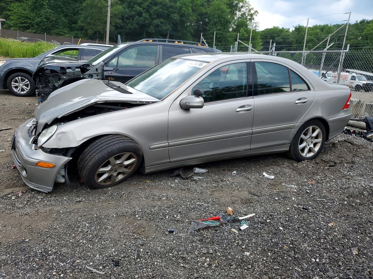 2007 Mercedes-benz C 280 4matic Silver vin: WDBRF92H27F927889
