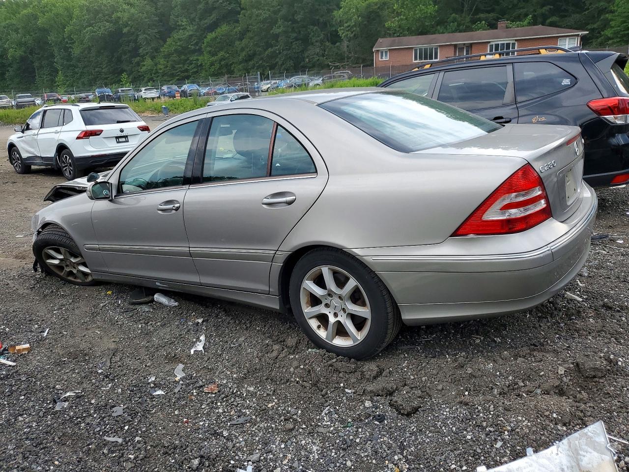 2007 Mercedes-benz C 280 4matic Silver vin: WDBRF92H27F927889