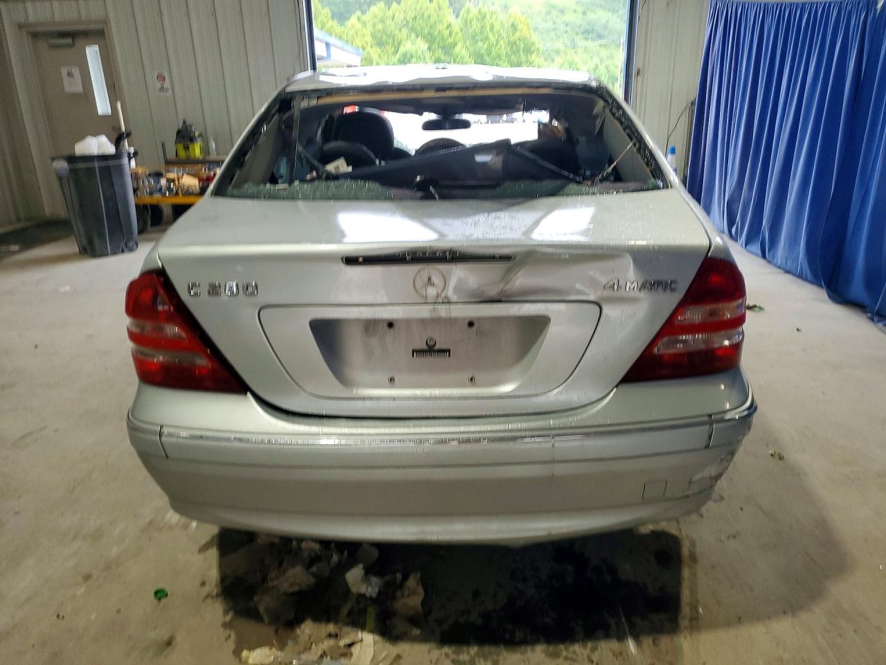 2006 Mercedes-benz C 280 4matic Silver vin: WDBRF92H36F789925