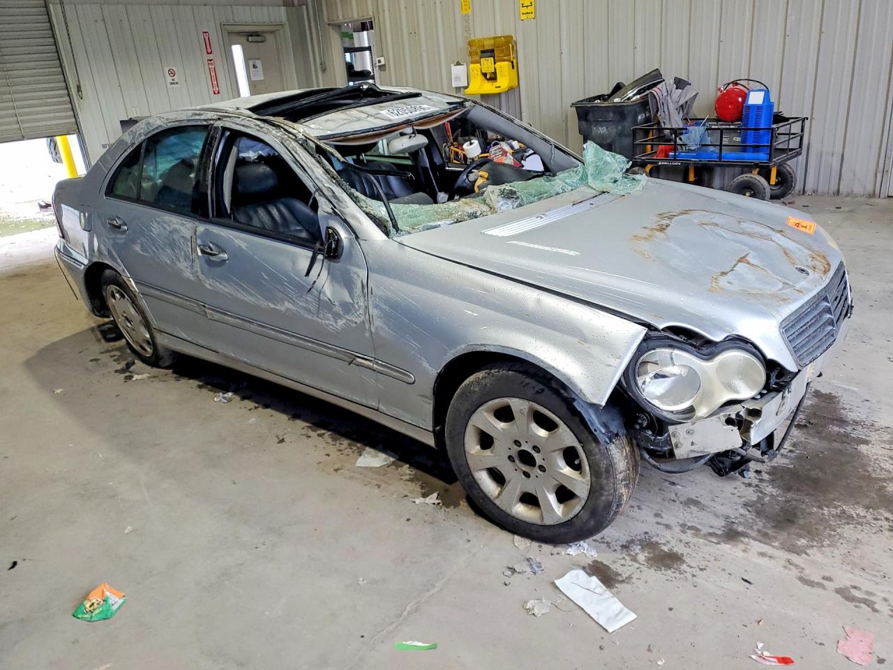 2006 Mercedes-benz C 280 4matic Silver vin: WDBRF92H36F789925