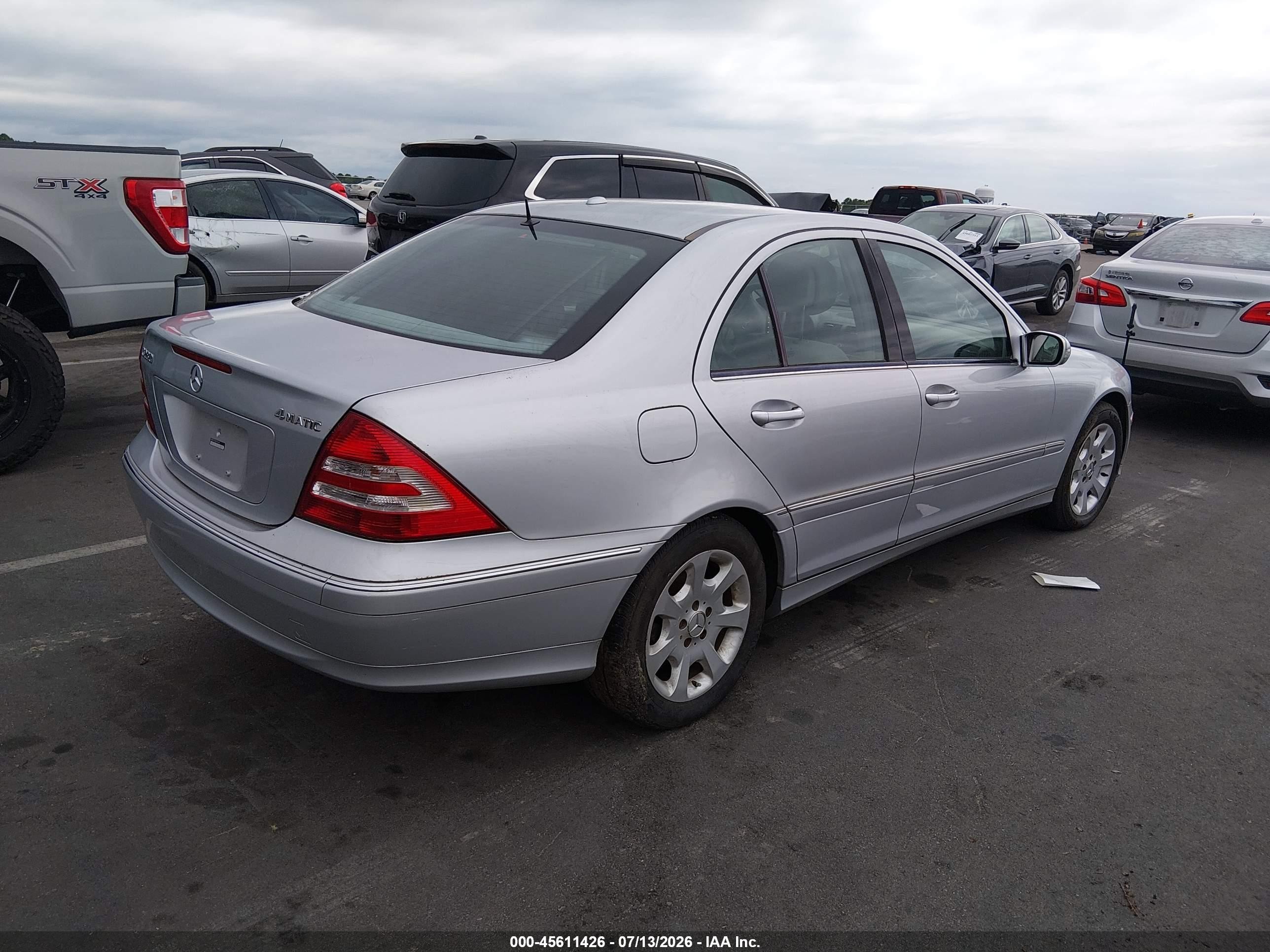 2006 Mercedes-benz C 280 Luxury 4matic Silver vin: WDBRF92H36F800681