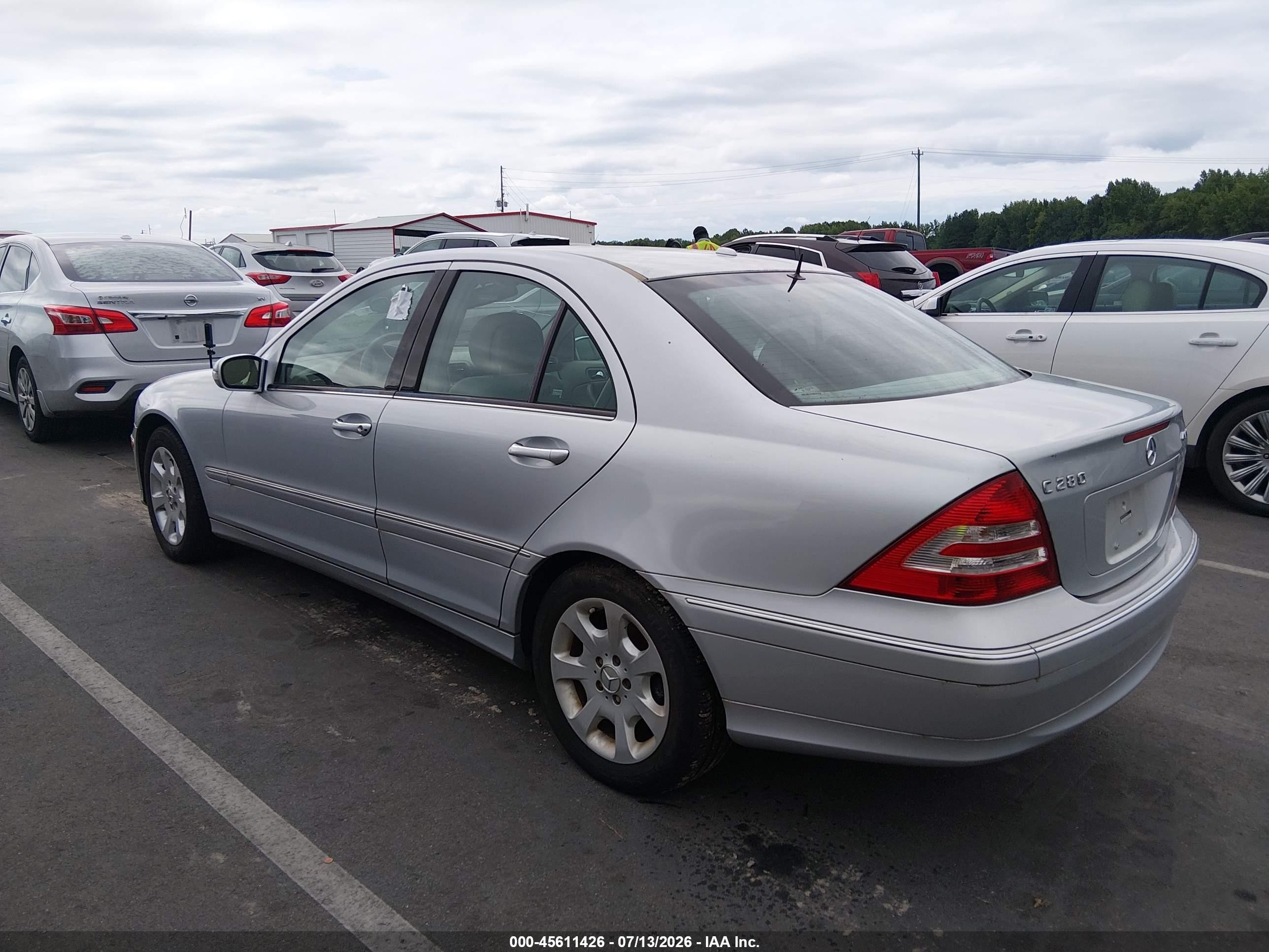 2006 Mercedes-benz C 280 Luxury 4matic Silver vin: WDBRF92H36F800681
