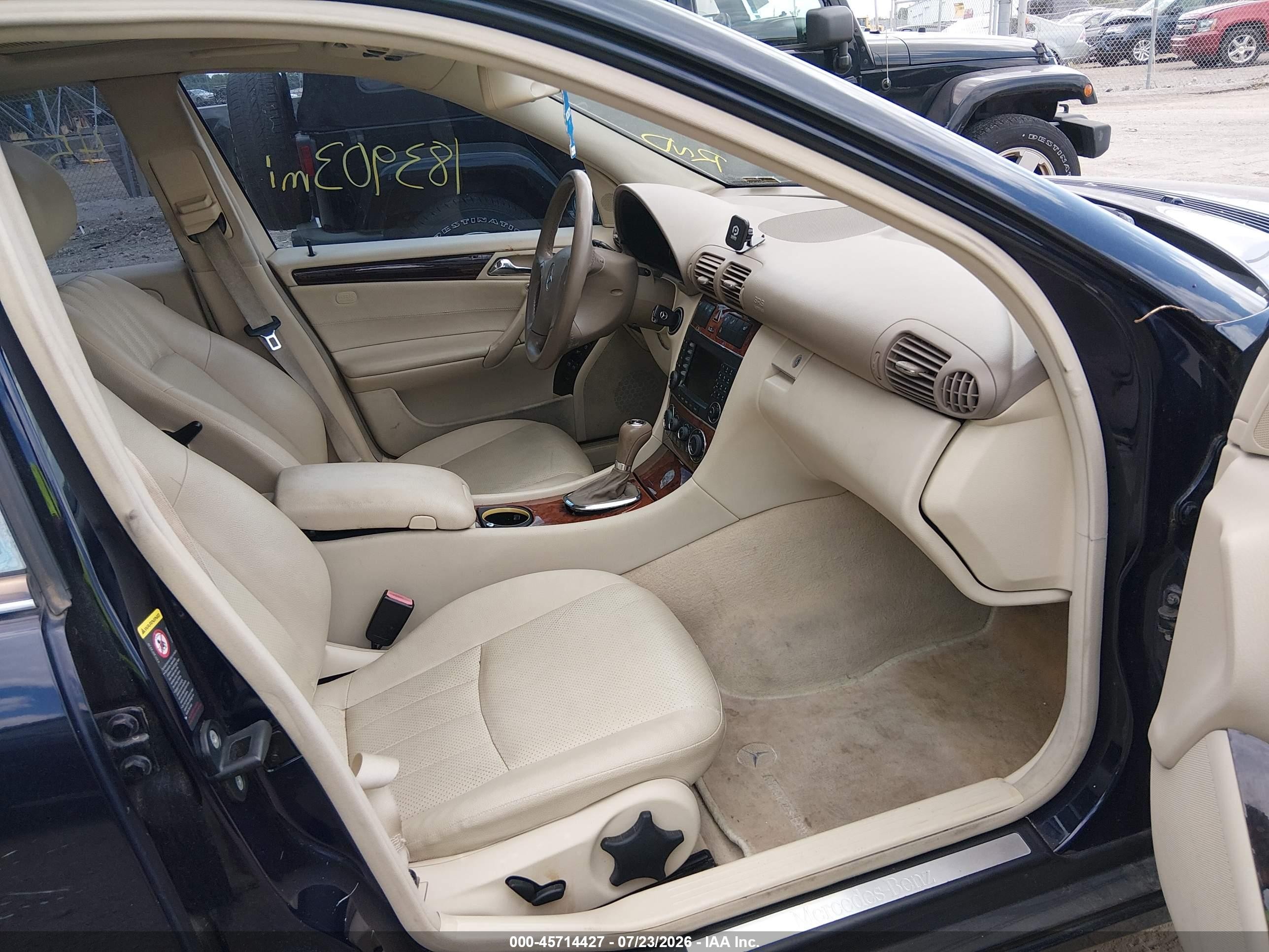 2006 Mercedes-benz C 280 Luxury 4matic Dark Blue vin: WDBRF92H36F819604