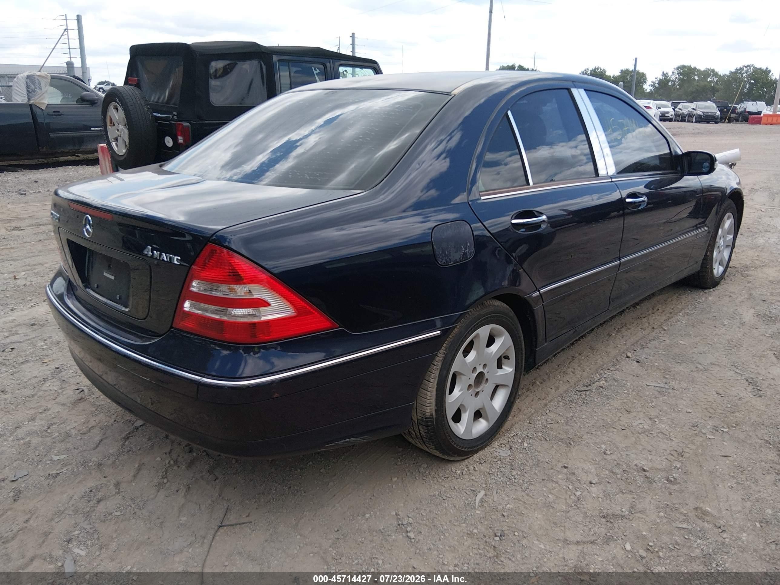 2006 Mercedes-benz C 280 Luxury 4matic Dark Blue vin: WDBRF92H36F819604