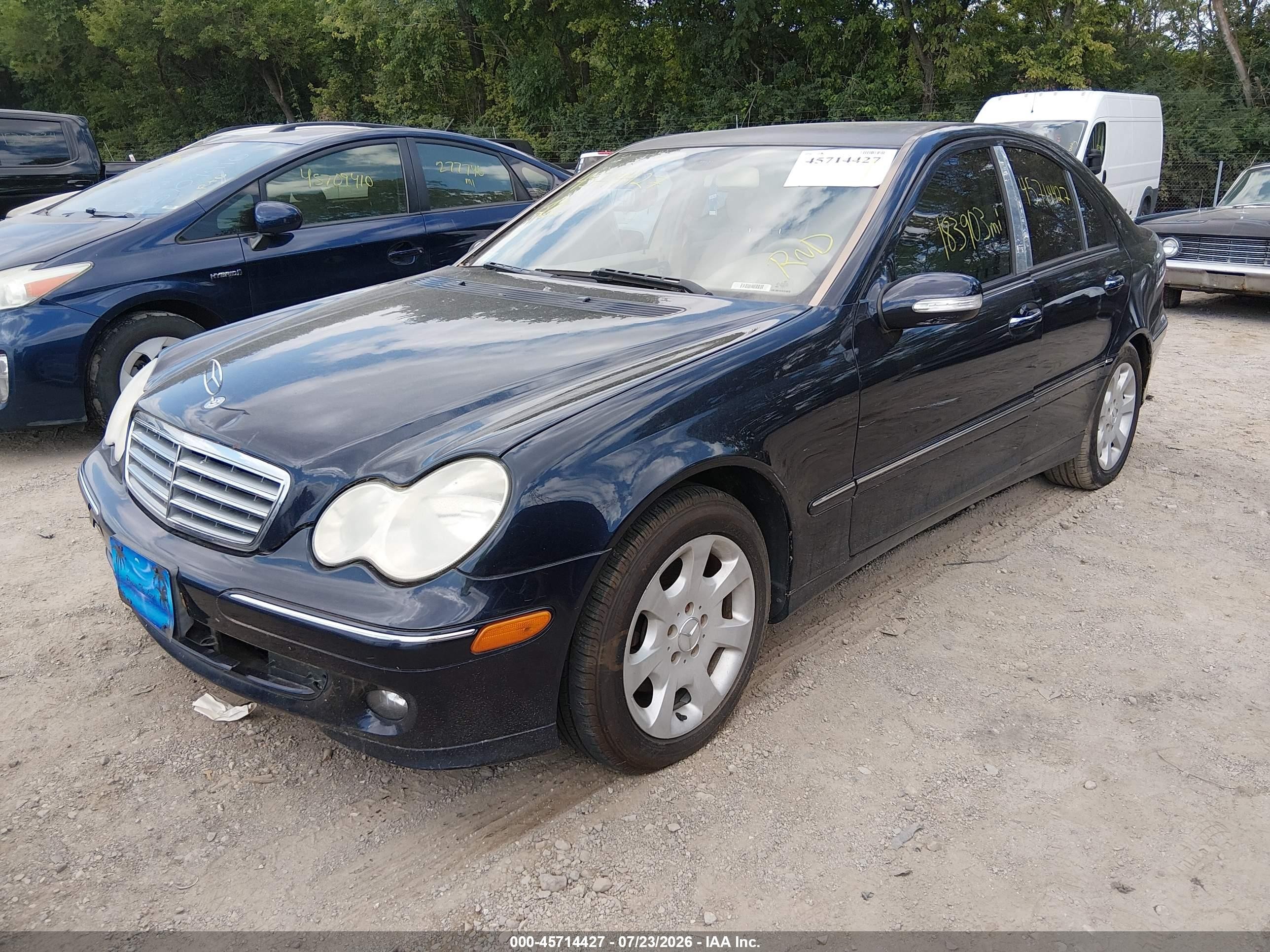 2006 Mercedes-benz C 280 Luxury 4matic Dark Blue vin: WDBRF92H36F819604