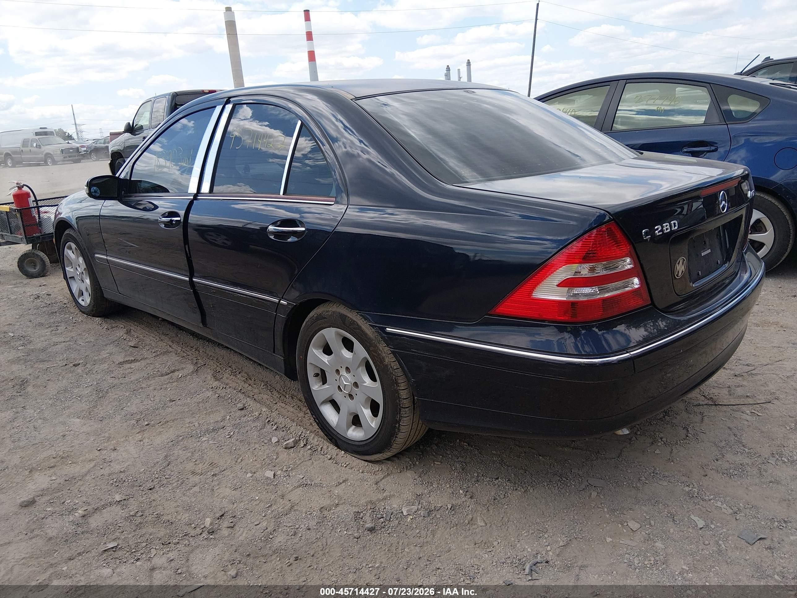 2006 Mercedes-benz C 280 Luxury 4matic Dark Blue vin: WDBRF92H36F819604
